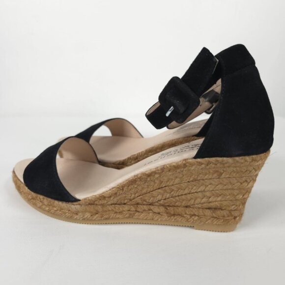 NWOB Eric Michael Spain Made 🇪🇸 LEATHER UPPER/LINING Milan Wedge Sandals 40 - Picture 7 of 15